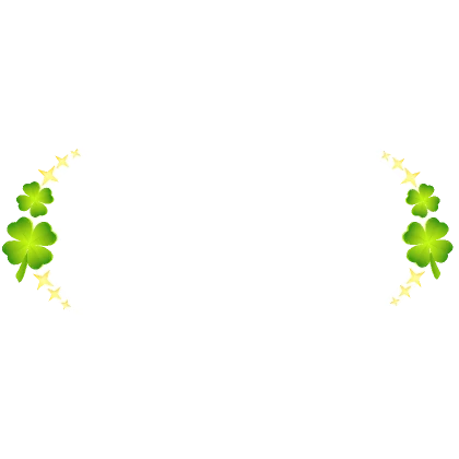 ☘️Lucky Shamrock St. Patricks Day Glasses White☘️