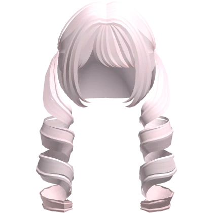 ♡ : pink kawaii low curly long doll pigtails