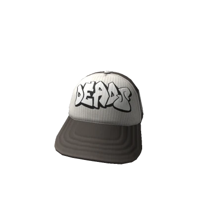 Dark gray&white Y2K DeadsV2 cap