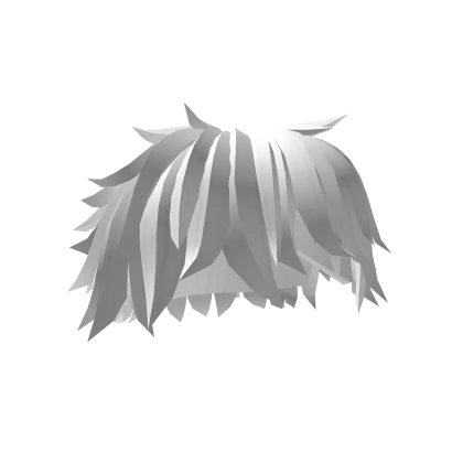 White Messy Bedhead Alt Hairstyle