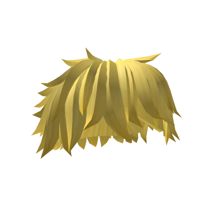 Yellow Messy Bedhead Alt Hairstyle