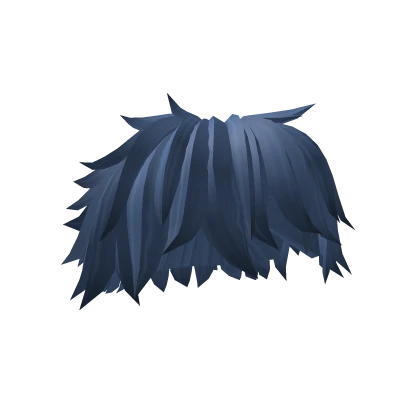 Dark Blue Messy Bedhead Alt Hairstyle