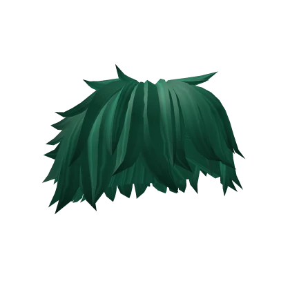 Sea Green Messy Bedhead Alt Hairstyle