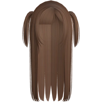 ☆ soft straight lush hair with pigtails ginger