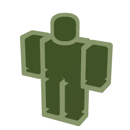 (1.0) Camo Full-Body Outline Aura Green