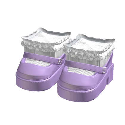 Doll Platforms Low Lilac