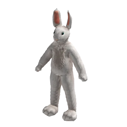 Animated Fluffy Bunny  Costume White 🐇🍫