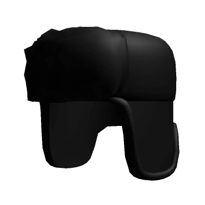 Black Fluffy Ushanka