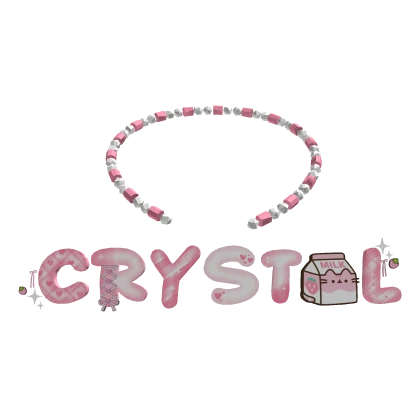♡ crystal beaded necklace