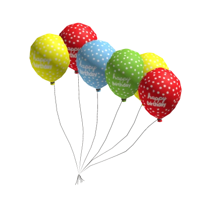 🎊 Birthday Balloons | Colorful Aesthetic Set