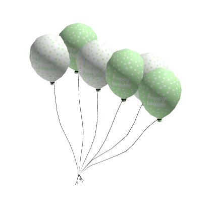 🎊 Birthday Balloons | Pastel Green Set