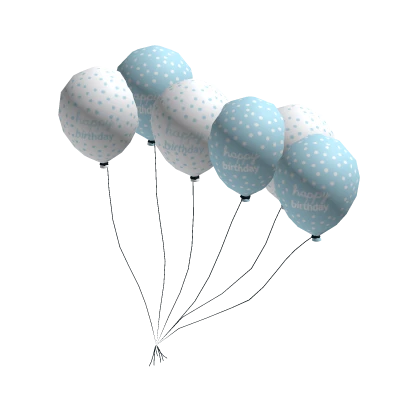 🎊 Birthday Balloons | Pastel Blue Set