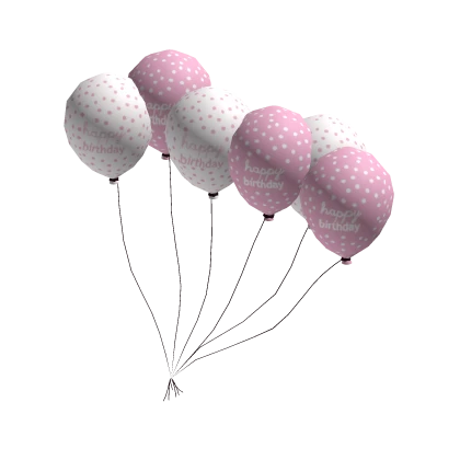 🎊 Birthday Balloons | Pastel Pink Set