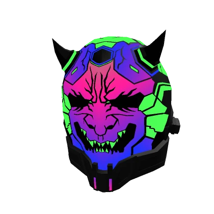 Cyberpunk Oni Helmet - Punk