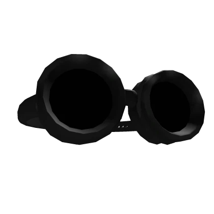 Black Dark Metal Goggles