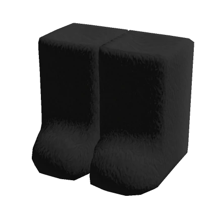 Y2K Black Fuzzy Boots