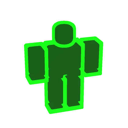 (1.0) Neon Lime Full-Body Outline Aura Green