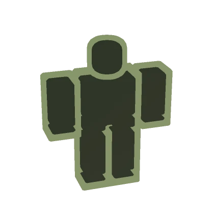 (1.0) Camo Full-Body Outline Aura Green