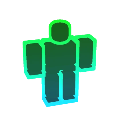 (1.0) Gradient Full-Body Outline Aura Green