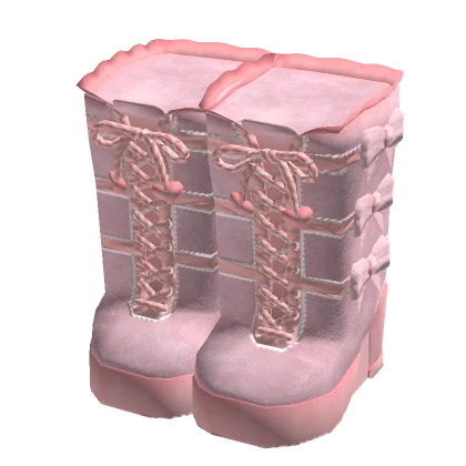 3.0 Pink Gothic Thigh-High Boots