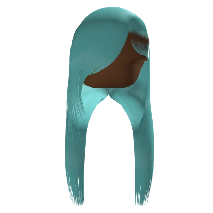  Layered Straight Side Part In Cyan