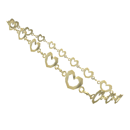 Y2K Golden Heart Body chain 3.0