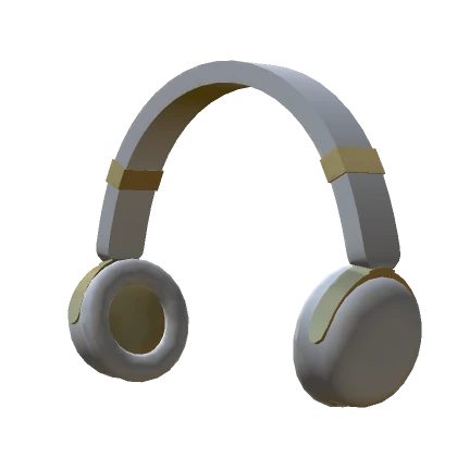 Classic Gold and White Headphones