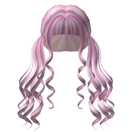 Pink Aesthetic Wavy Pigtails