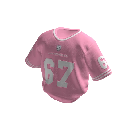 Varsity Sport Jersey Pink White 67