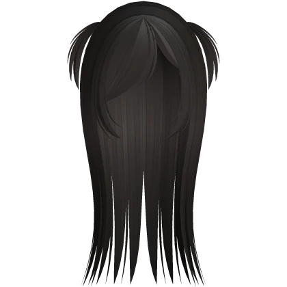 spiky wispy hair w side bangs dark brown