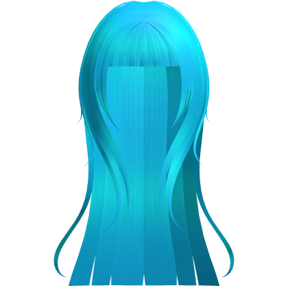 🤍 gothic vampy blunt layered hair bright blue