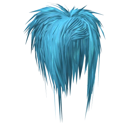 Messy Teased Sidepart (Cyan)