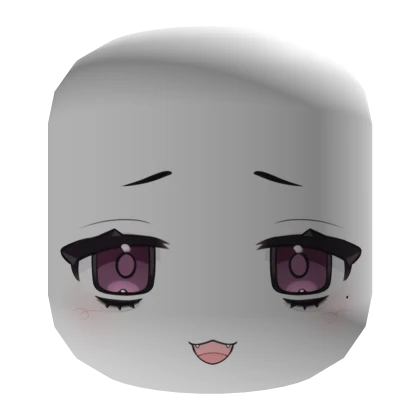 ꒰ : kawaii plum chibi vampire fang face mask 