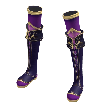 🔵 Blueberry Magical Girl Boots Purple