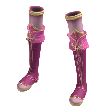 🔵 Blueberry Magical Girl Boots Pink