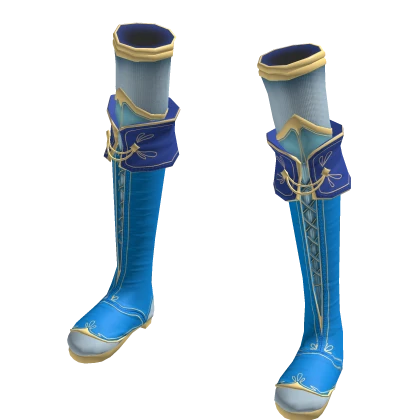 🔵 Blueberry Magical Girl Boots Blue