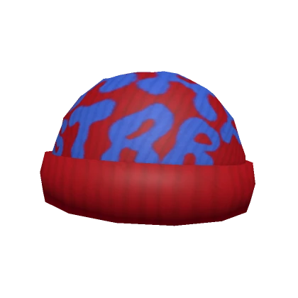 BLUE AND RED TRAPSTAR BEANIE