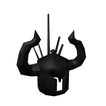 Knight Helmet Horns Arrows Black