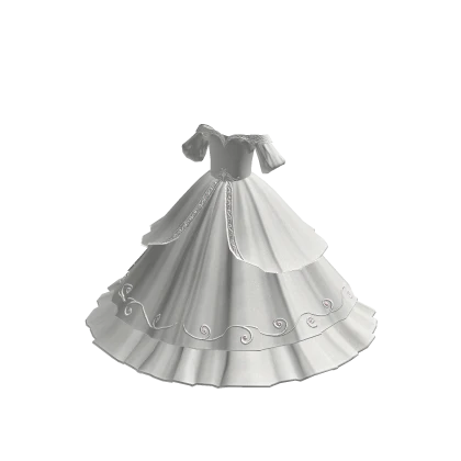 White Elegant princess gown