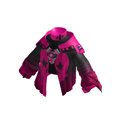 Cyberpunk Wizardry Jacket Black & Hot Pink