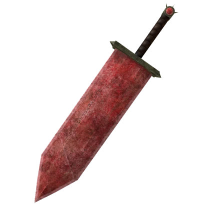 Red Runic Broadsword