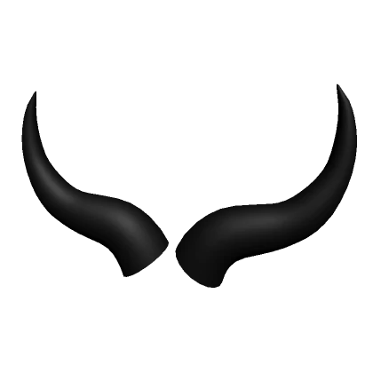 Black Curved Horns