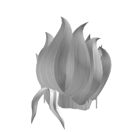 White Spikey Anime Hair