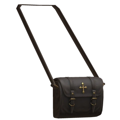 Leather Crossbody Bag w/ Gold Cross (1.0)