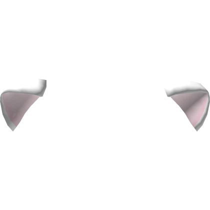 kawaii relaxed cat ears in white