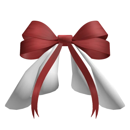 Waist ruffled bow in red
