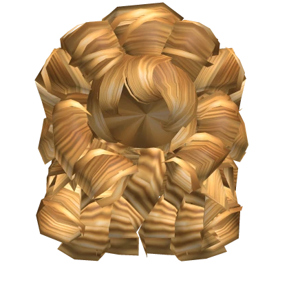 Magical lush curls in gold.