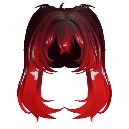 Miku Twintails Hair Red Ruby