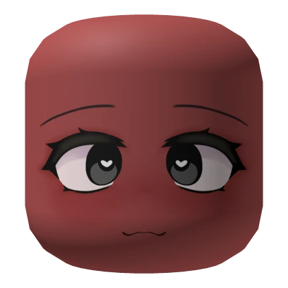 Colorable Eyes Silly Face - Red