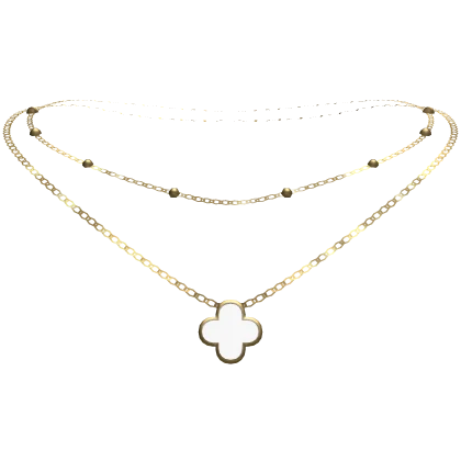 3.0 Gold Pendant Necklace Silver Chain Jewelry Y2K